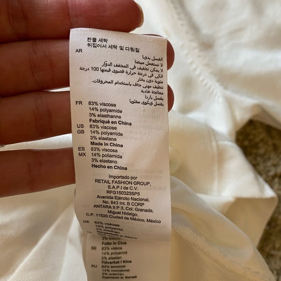 Sandro Men’s Short Sleeve Shirt in Cream Size M Button Down Knit Boxy Shirt - Picture 10 of 10